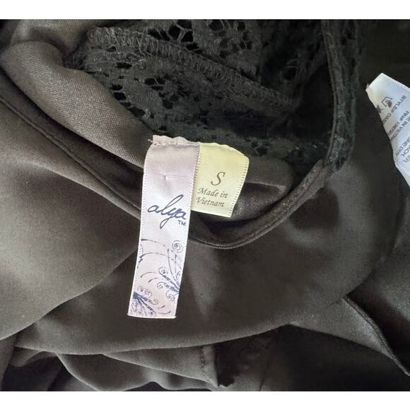 Alya Small Black Polyester Dress Halter Sleeveless - Picture 5 of 6